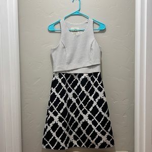 Anthropologie Tabitha Alesia Black and White Dress Size 2